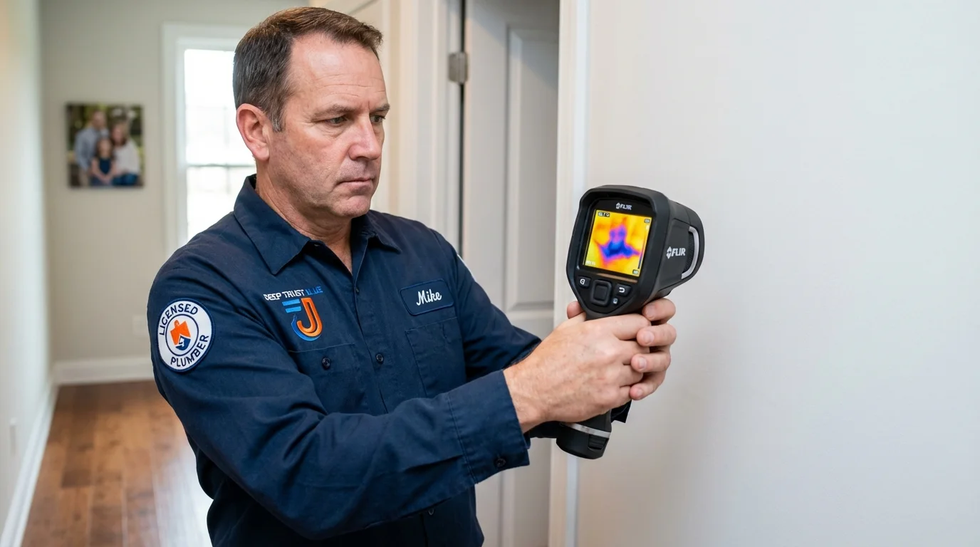 Thermal imaging leak detection by Johns Plumbing LLC in Jermyn